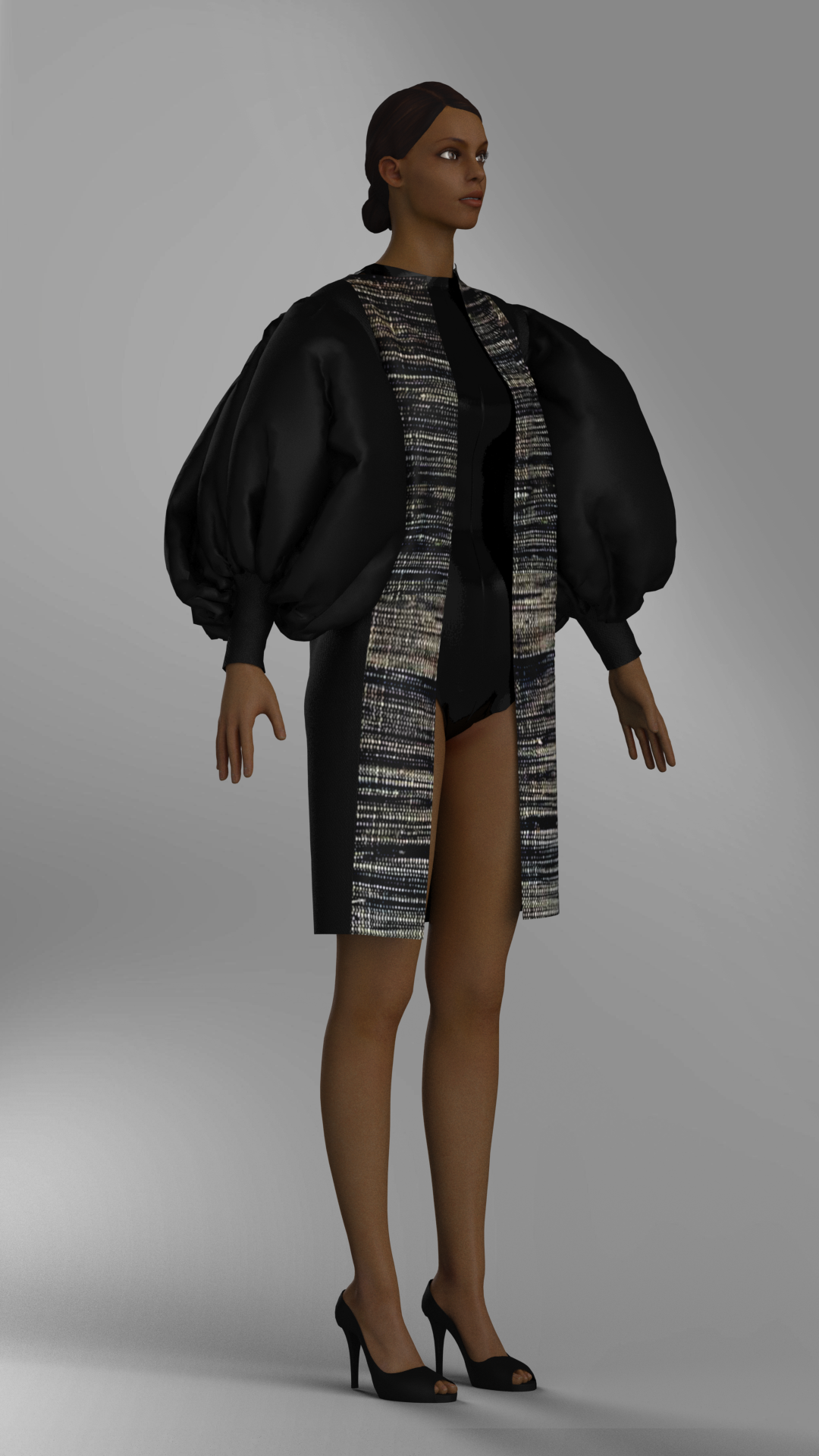 Puff sleeve kimono – �60